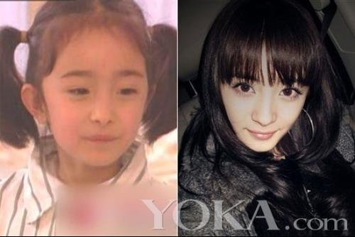 杨幂小时候的照片