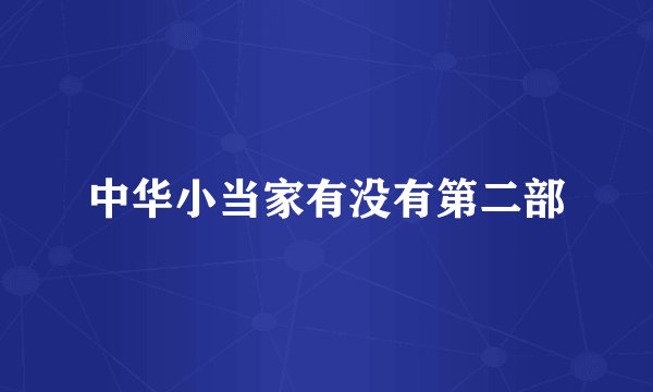 中华小当家有没有第二部