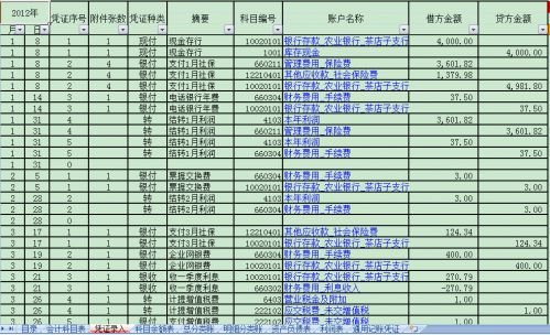出纳记账电子表格（新手）