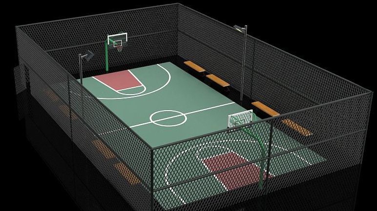 求标准篮球场尺寸和划线标准 谢谢！！！