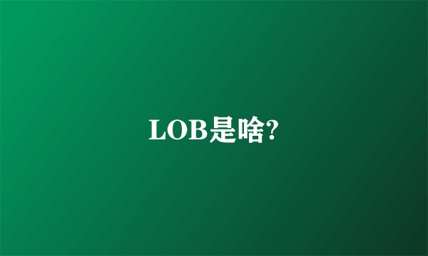 LOB是啥?