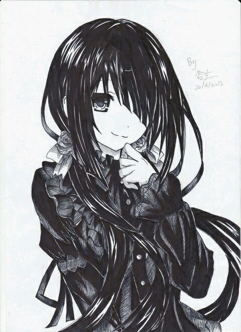 求要约会大作战狂三的图不要变身的 ..最好多一点