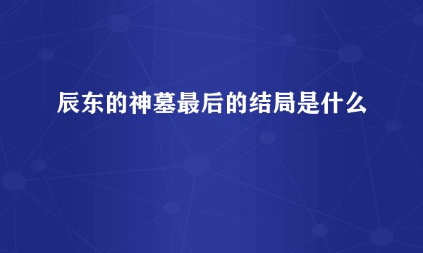 辰东的神墓最后的结局是什么