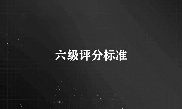 六级评分标准