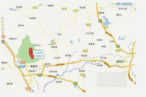 泰山的具体位置