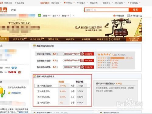 淘宝能看买家退款率吗