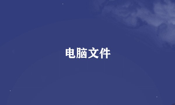 电脑文件
