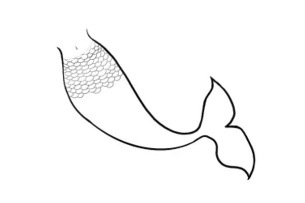 美人鱼尾巴怎么画