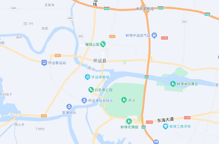 安徽怀远县属于哪个市哪个区