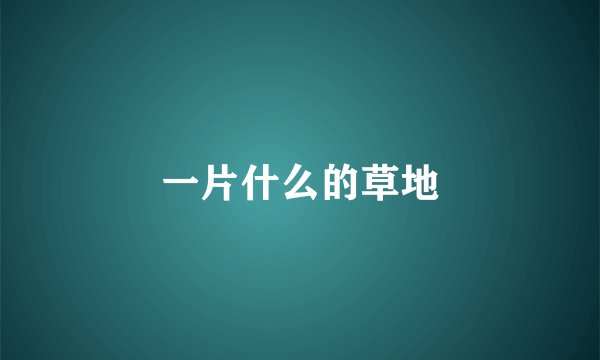 一片什么的草地