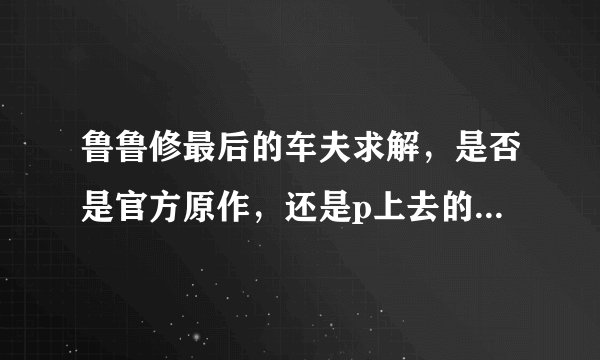 鲁鲁修最后的车夫求解，是否是官方原作，还是p上去的？？小说的结局是什么