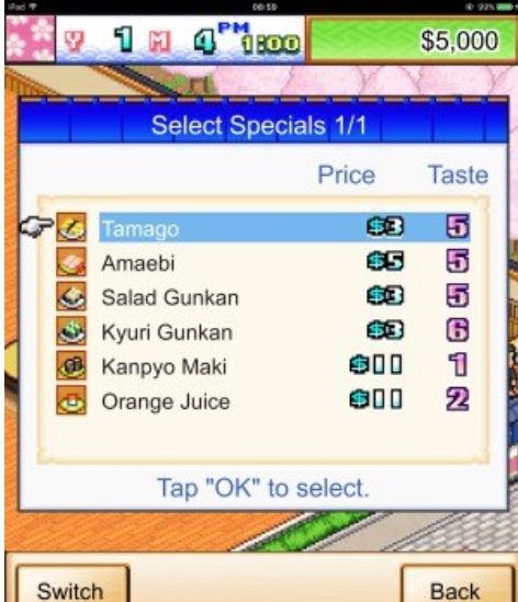 海鲜寿司物语攻略菜谱是什么？