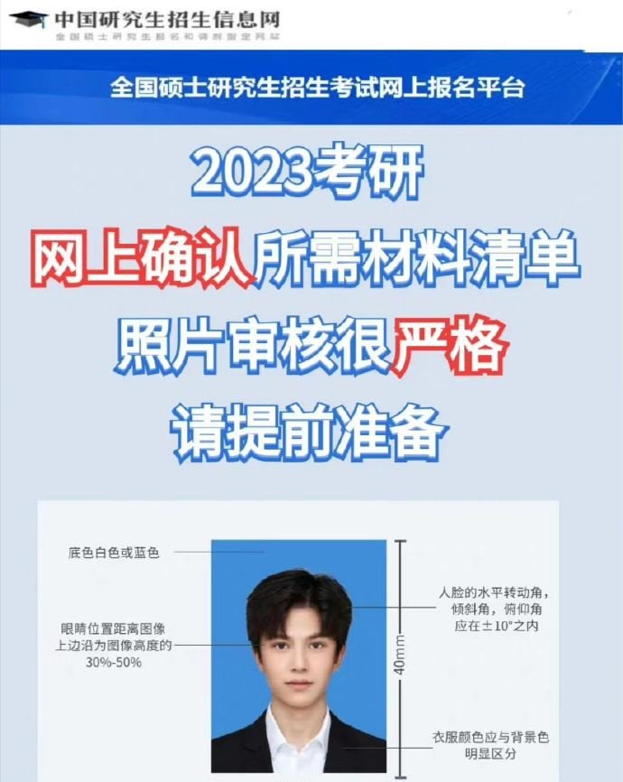 考研照片不能p吗?