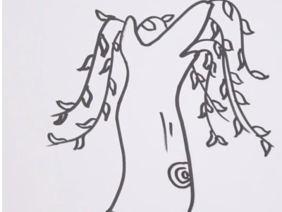 柳树简笔画怎么画