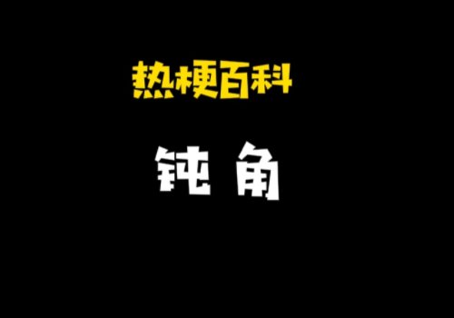 网络上的钝角什么梗?