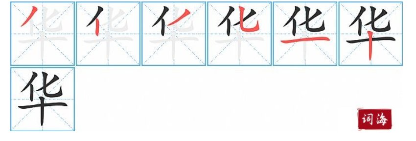华的笔顺怎么写呀?
