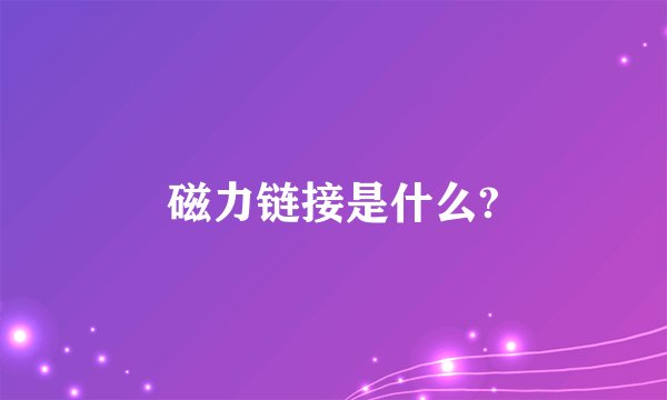磁力链接是什么?