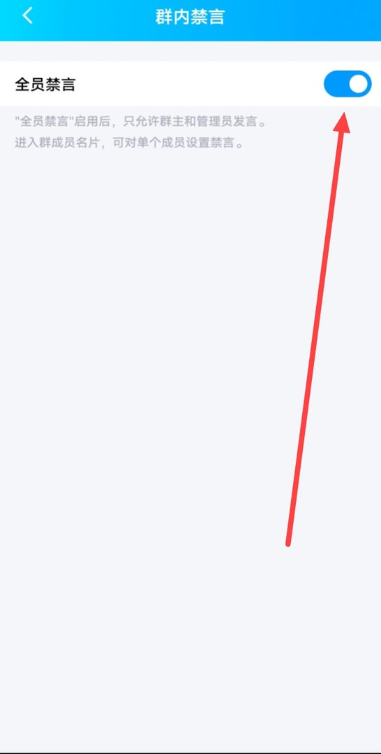 qq群怎么取消全员禁言功能？