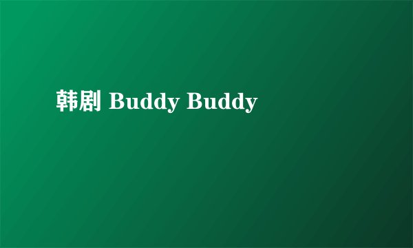 韩剧 Buddy Buddy