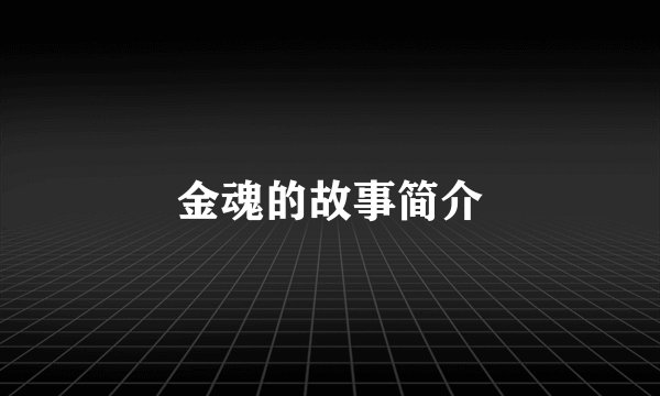 金魂的故事简介