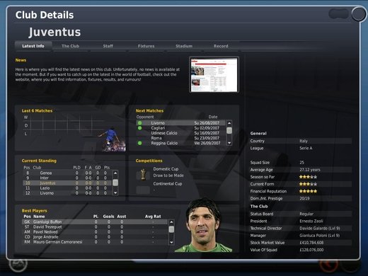 FIFA足球经理2008的游戏简介