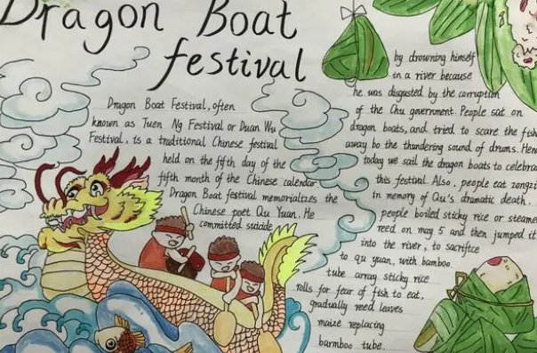 2024年龙年英语手抄报怎么画好看