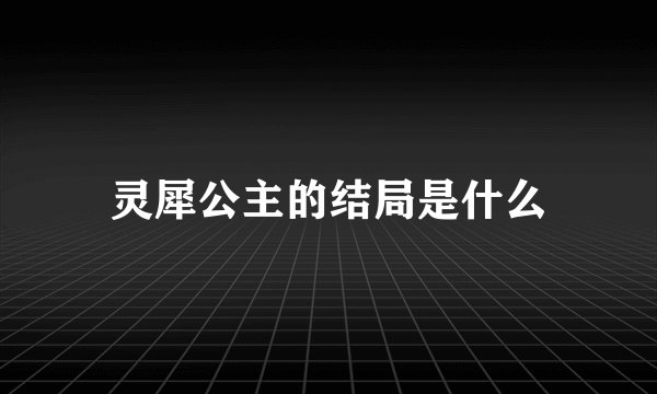 灵犀公主的结局是什么
