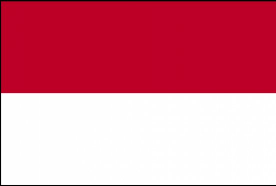 印度尼西亚国旗和摩纳哥国旗区别在哪里？