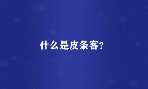 什么是皮条客？