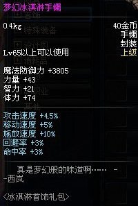 dnf冰淇淋首饰礼盒有什么?