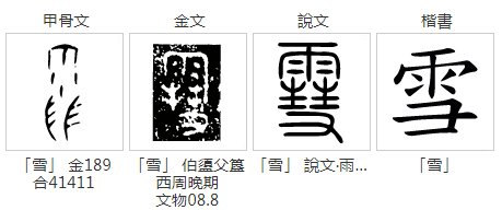 雪字的偏旁部首是什么