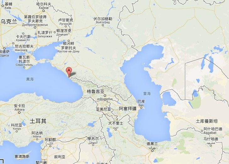 索契在地图中的哪里