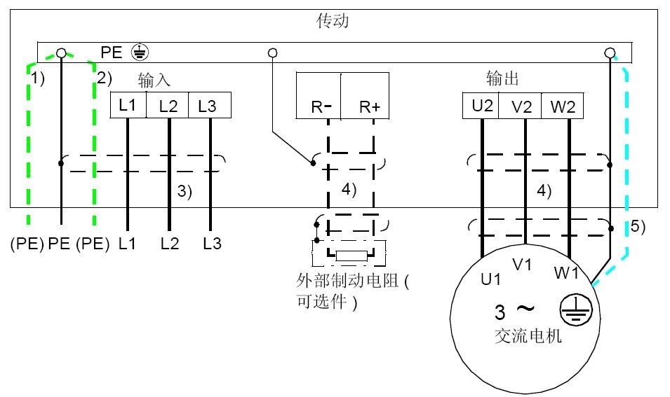 变频器电源和水泵的电源怎么接