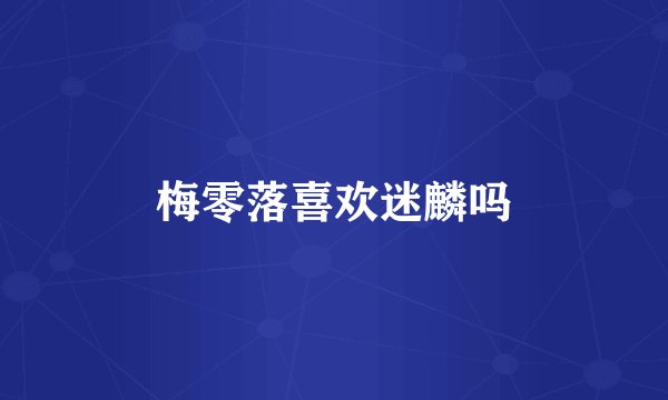 梅零落喜欢迷麟吗