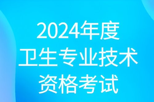 中国卫生人才网2024年报名时间