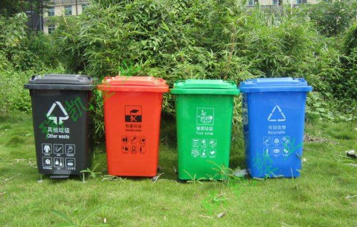 四个垃圾桶分别是放什么的