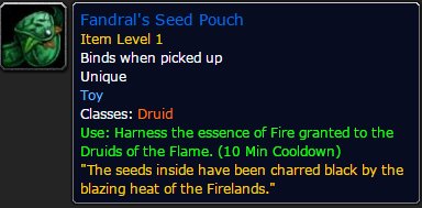 魔兽世界6.1范达尔的种子袋怎么获得