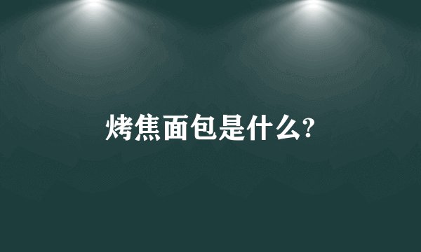 烤焦面包是什么?