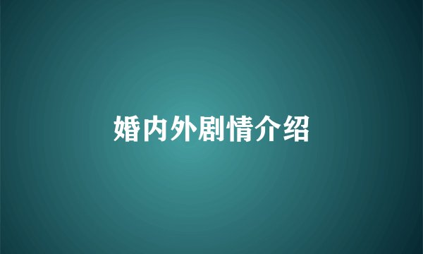 婚内外剧情介绍