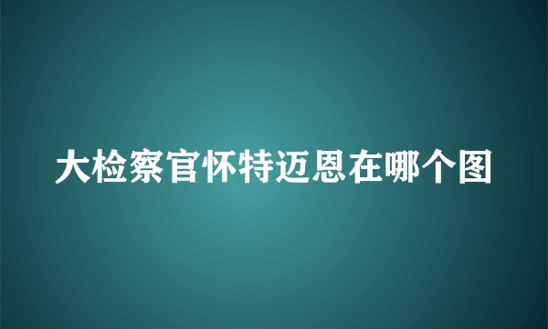 大检察官怀特迈恩在哪个图