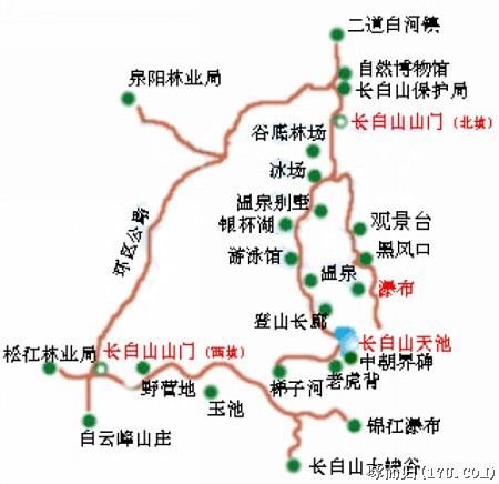 长白山地图