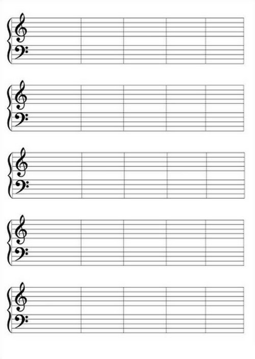 空白五线谱纸、要大一点的