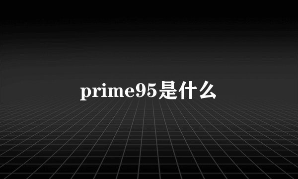 prime95是什么