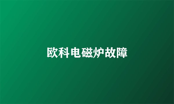 欧科电磁炉故障