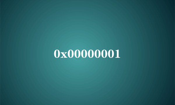 0x00000001