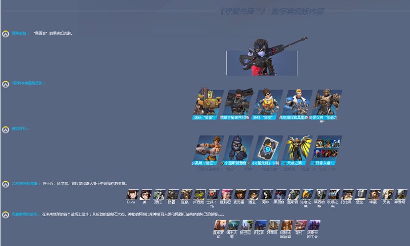 守望先锋数字畅玩版跟数字典藏版区别