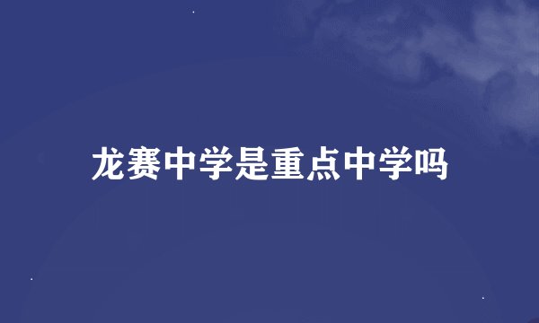 龙赛中学是重点中学吗