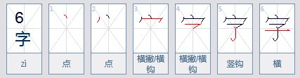 字的笔顺是