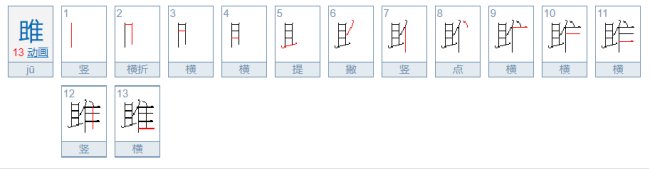 雎字的读音是什么？