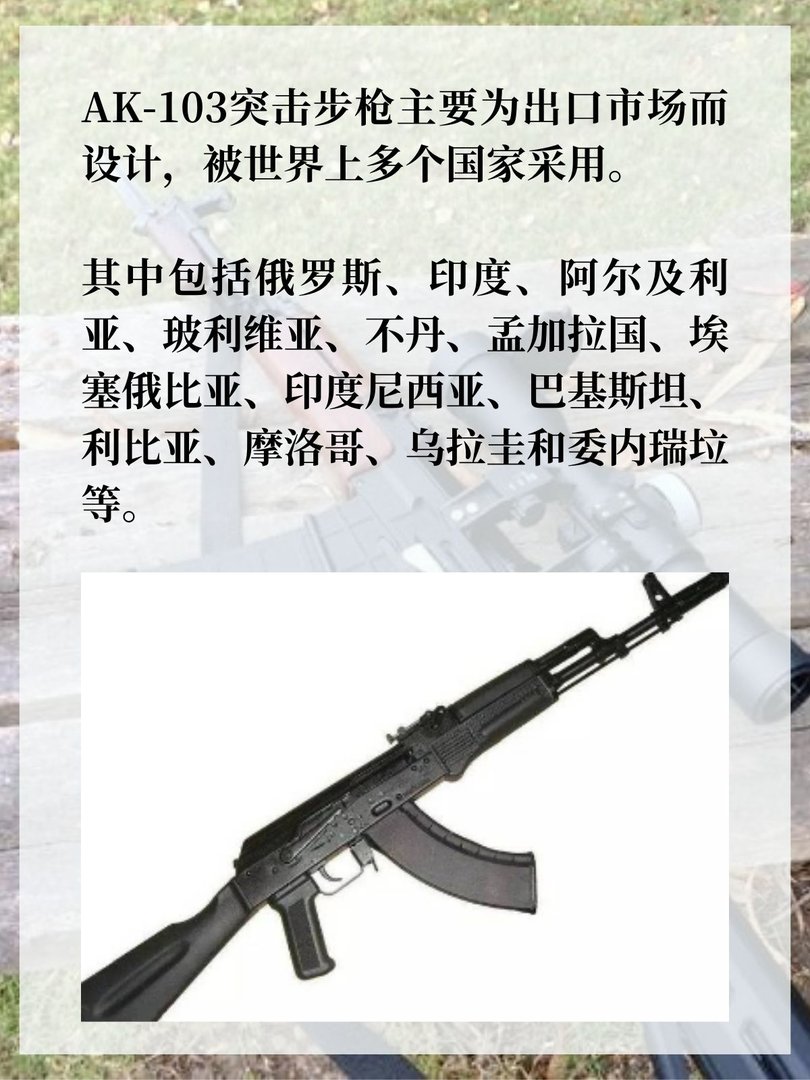 俄罗斯AK-103突击步枪